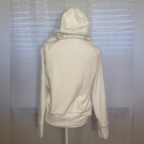 90 Degrees by Reflex NWOT Super Soft Hoodie Size Large Winter White Fleece - Picture 2 of 5